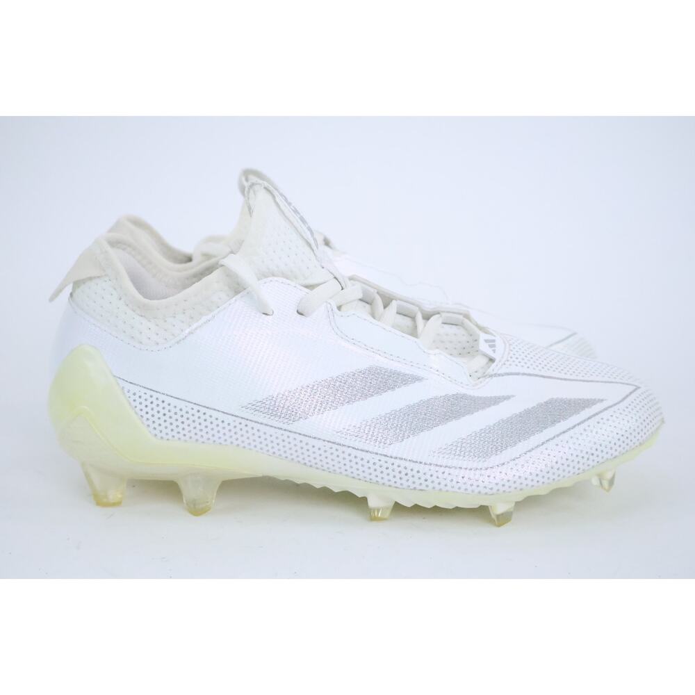 adidas Adizero Electric.1 White Silver Metallic Football Cleats IF2425 Sz 8 Read